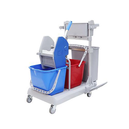 靈動型排拖系統(tǒng)清潔車 配垃圾桶、2個15公升水桶 JD G30B