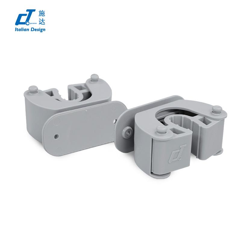 拖把夾扣連底座  配膠水+螺絲 2個裝 PH 0020